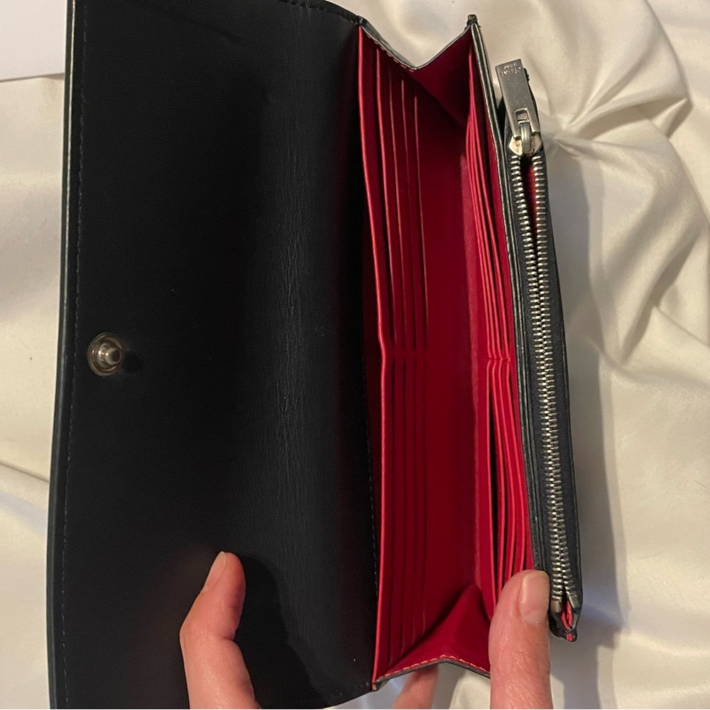 Celine Navy and Red Wallet - Picture 7 of 10